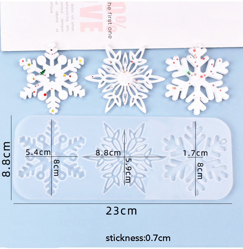 Kerst holle sneeuwvlok ornamen - Christmas Craft Embellishment recensie en prijs