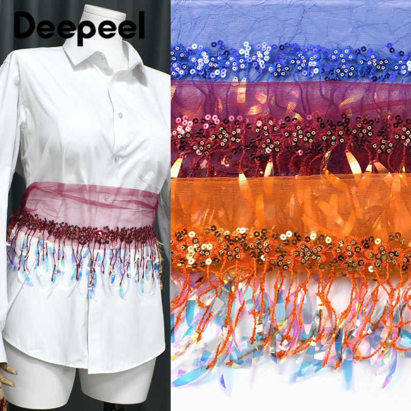 2/5/10Yards 15cm Pailletten Kr - Beaded Trim Fringe recensie en prijs